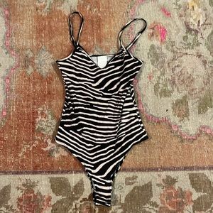 H&M zebra print top